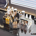 Axyaa Rotating Acrylic Makeup Organizer with Large Capacity & Divided Sections