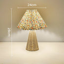 Axyaa Modern Rattan Weave Vase Table Lamp LED Light