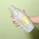 Axyaa Plastic Cocktail Shaker with Scales: 1000ml Bar Mixer Tool