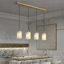 Axyaa Marble Alabaster Chandelier Copper Pendant Light