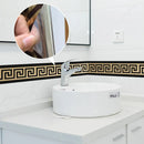 Axyaa Geometric Pattern PVC Wall Border Stickers- Original DIY Design