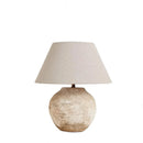 Axyaa Ceramic Table Lamp - Modern Wabi Sabi Design for Living Room, Bedroom, Office