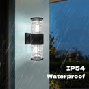 Axyaa Outdoor LED Wall Lamp Up Down Sconce Waterproof Glass Street Light