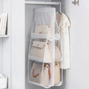 Axyaa 6-Pocket Hanging Storage Bags: Wardrobe Organizer for Dust-proof Closet Organization