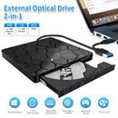 Axyaa Slim USB 3.0 Type C External DVD Burner RW Writer for Laptop