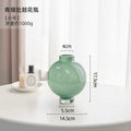Marble Pattern Glass Vase by Axyaa for Home Decor and Flower Arrangements