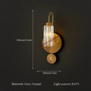 Axyaa Crystal Wall Lamp for Home Decoration