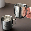 Axyaa 300ml Stainless Steel Coffee Cup with Handle and Scale
