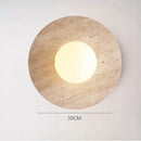 Axyaa Yellow Stone LED Wall Lamp: Modern Wabi Sabi Bedroom Living Room Lighting