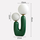 Nordic Glass Ball Table Lamp Green Pink Resin Axyaa Cute Creativity Bedroom Living Room