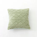 Axyaa Geometric Short Plush Pillow Cover Set for Living Room Sofa