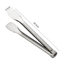 Axyaa Stainless Steel BBQ Steak Tongs - Hollow Grill Clamp & Kitchen Utensil