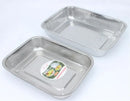 Axya Stainless Steel Colander Basket for Kitchen Sink - Rectangle Vegetable Fruit Washing Utensil