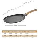 Axyaa 3-Layer Non-Stick Frying Pan for Eggs, Steak, Pancakes - Versatile Kitchen Cookware
