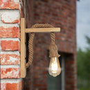 Axyaa Retro Hemp Rope Wall Lamps for Home Decor and Garden Lighting