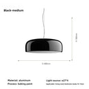 Axyaa Glossy Nordic Aluminum Pendant Light for Dining Room Decor