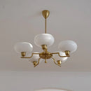 Axyaa French Style Glass Chandelier, Modern European Design for Home Living Spaces