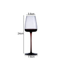 Axyaa High Feet Wine Goblet Set - Elegant Glass Drinkware for Bars & Restaurants