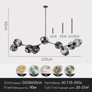 Axyaa Modern Pendant Chandelier Glass Lampshade LED Ceiling Light