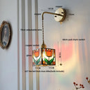 Axyaa Nordic Copper LED Wall Lamp Modern Acrylic Stair Light