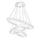Axyaa Nordic Dining Room Pendant Ceiling Lamp Rings Indoor Lighting