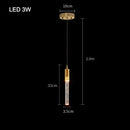 Axyaa Nordic Crystal Pendant LED Ceiling Lamp for Home Decor
