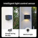 Axyaa Solar Garden Light: Adjustable Outdoor Wall Lamp for Balcony, Stair, and Fence