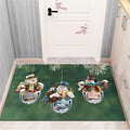 Axyaa Christmas & New Year Home Decor Door Mat - Anti-Slip Floor Rug