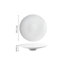 Axyaa High Foot Ceramic Plate for Restaurant Steak Sushi Molecular Cuisine Tableware