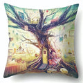 Axyaa Van Gogh Style Oil Painting Cushion Cover 45x45cm Square Pillow Case
