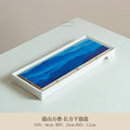 Axyaa Mountain Tea Tray: Japanese Style Table Organizers for Tea Serving and Storage