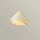 Axyaa Medieval Cream Fabric Pendant Lamp - Creative Dining Table Light