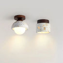 Axyaa Stone Travertine Ceiling Light Modern Indoor Fixture for Bedroom Hallway Staircase