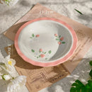 Axyaa Strawberry Hand-painted Ceramic Tableware Set for Household Dinner Plates