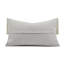 Axyaa Blue Gray Minimalist Luxury Sofa with Spliced Waist Pillow Cover