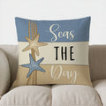 Axyaa Seashells Starfish Beach Pillow Cover for Sofa Bedroom Car