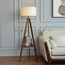 Axyaa Nordic Wooden Floor Lamp for Modern Living Room Decor