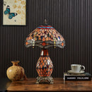 Axyaa Tiffany Table Lamp with LED Stained Glass Desk Lights