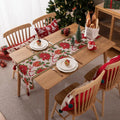 Luxury Jacquard Christmas Table Runner by Axyaa - Festive Home Decor & Bed Flag