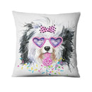 Axyaa French Bulldog Gift Cushion: Decorative Sofa Throw Pillow with American Cartoon Pet Print