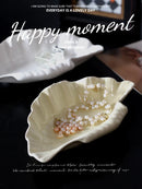 Axya Ceramic Shell Plate: Jewelry & Kitchen Tray, Home Decor & Storage Tray