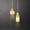 Axyaa Golden Marble LED Chandelier - Luxury Nordic Style Lighting
