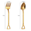 Axyaa Stainless Coffee Spoon Set of 6 – Colorful Tea Stirring Scoops & Fruit Dessert Tableware