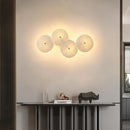 Modern Art Deco Ceramic LED Wall Sconce by Axyaa for Stylish Home Lighting