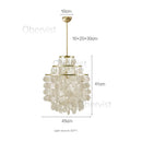 Axyaa Shell Chandelier: Vintage American Wind Chime for Restaurant & Bedroom