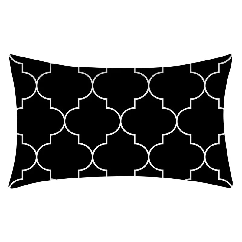 Axyaa Geometric Cushion Cover 30x50 Polyester Pillowcase for Home Decor