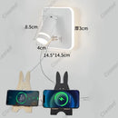 Axyaa LED Wall Light USB Charging Port Adjustable Angle for Reading & Decor