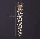 Axyaa Staircase Chandelier: Facil Hall & Ceiling Lamp for Beautiful Indoor Lighting