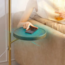 Axyaa Chairside Floor Lamp with Tray - USB, Wireless Charging, LED Bulb, Beige Shade