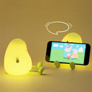 Axyaa Cat Silicone Night Light with Remote - Rechargeable LED Touch Sensor Lamp